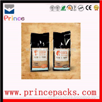 custom foil coffee packing bags vacuum food bag